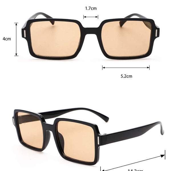 2 Paar Mode Brille mit quadratischem Rahmen, Schildpatt