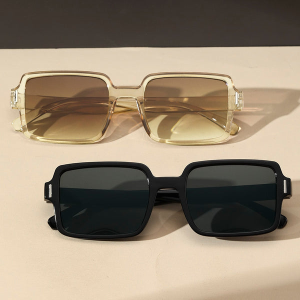 2 Paar Mode Brille mit quadratischem Rahmen, Schildpatt