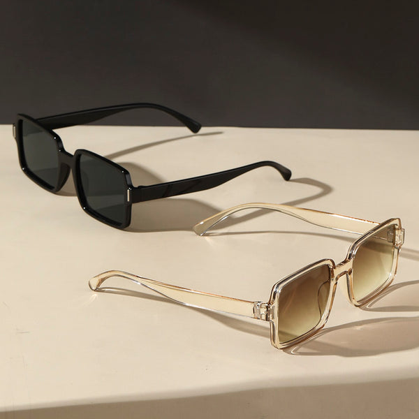 2 Paar Mode Brille mit quadratischem Rahmen, Schildpatt