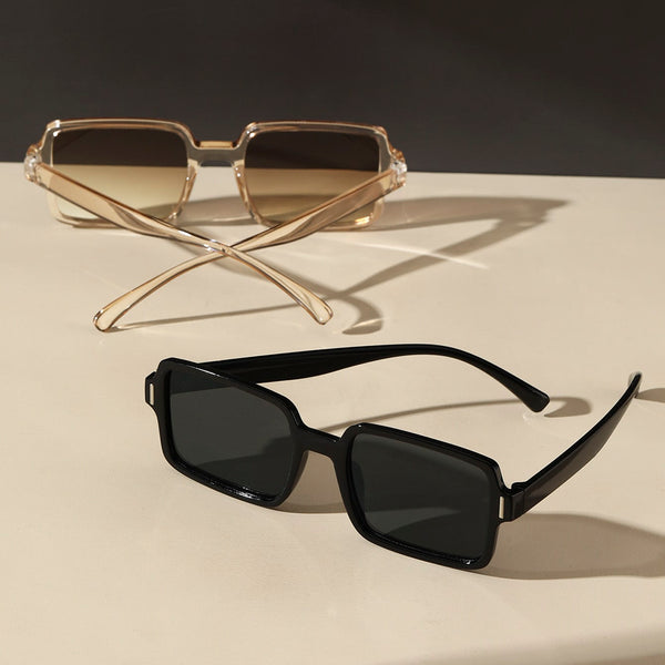 2 Paar Mode Brille mit quadratischem Rahmen, Schildpatt
