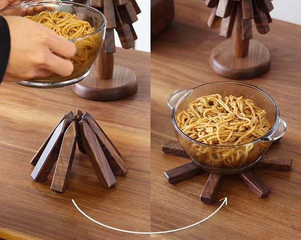 Trivet™ Untersetzer aus Holz für Warme Gerichte
