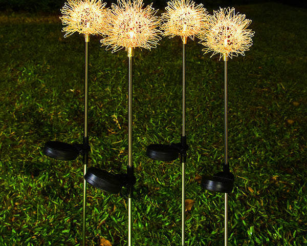 TwinklePuff - Wasserdichte Solar-Gartenleuchte im Pusteblumen-Design