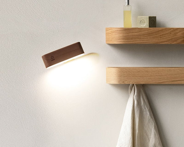 LuminoWood - 360° Rotierende magnetische Lampe | 50% RABATT