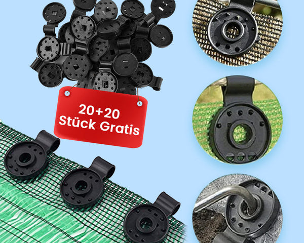 20+20 GRATIS | SchutzClip - Sonnenschutznetz-Klammer [Letzter Tag Rabatt]