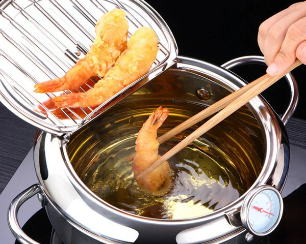 TempuraElite™ - Perfekte Tempura-Fritteuse mit Thermometer [Letzter Tag Rabatt]