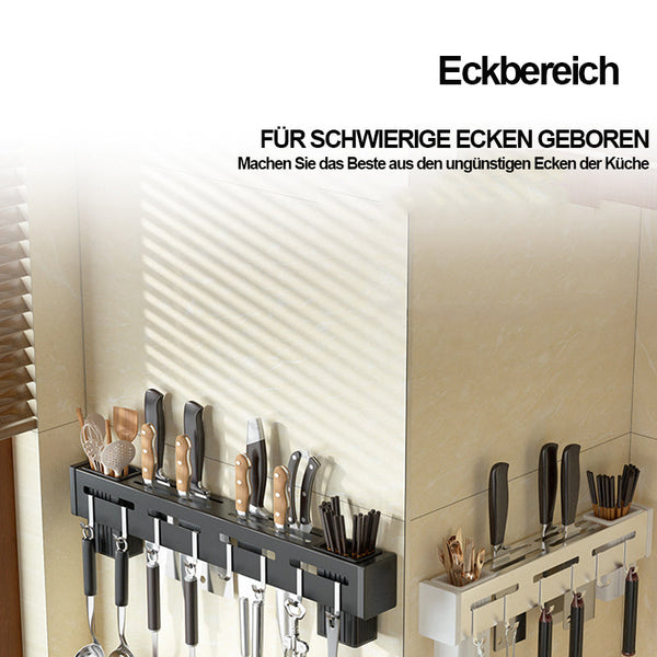 WallBlade - Wandmontierter stanzfreier Messerhalter aus Edelstahl [Letzter Tag Rabatt]