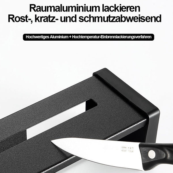 WallBlade - Wandmontierter stanzfreier Messerhalter aus Edelstahl [Letzter Tag Rabatt]