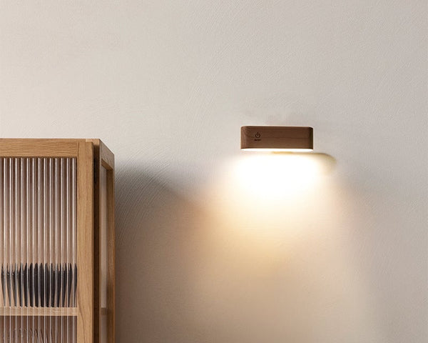 LuminoWood - 360° Rotierende magnetische Lampe | 50% RABATT