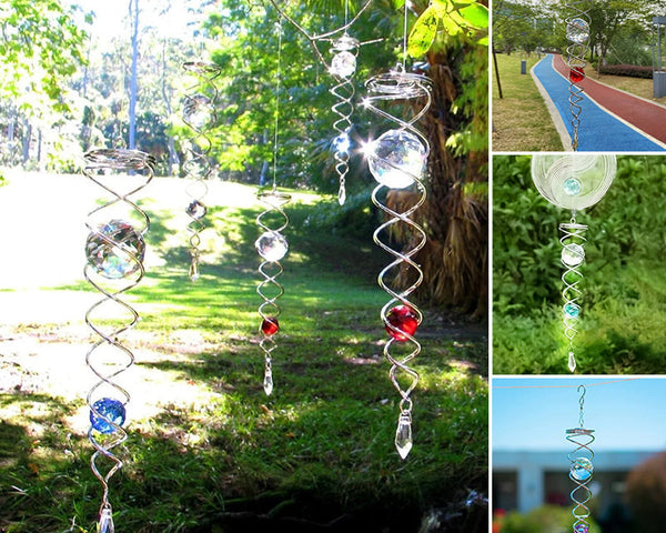 1+1 GRATIS | CrystalTwister™ - Metall-Kristall-Spirale Windspiel [Letzter Tag Rabatt]