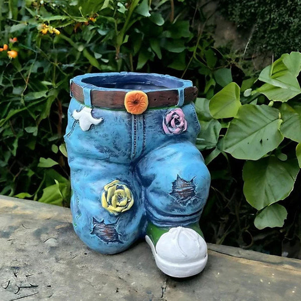 BloomPants - Kreativer Blumentopf in Form einer 3D-Jeans